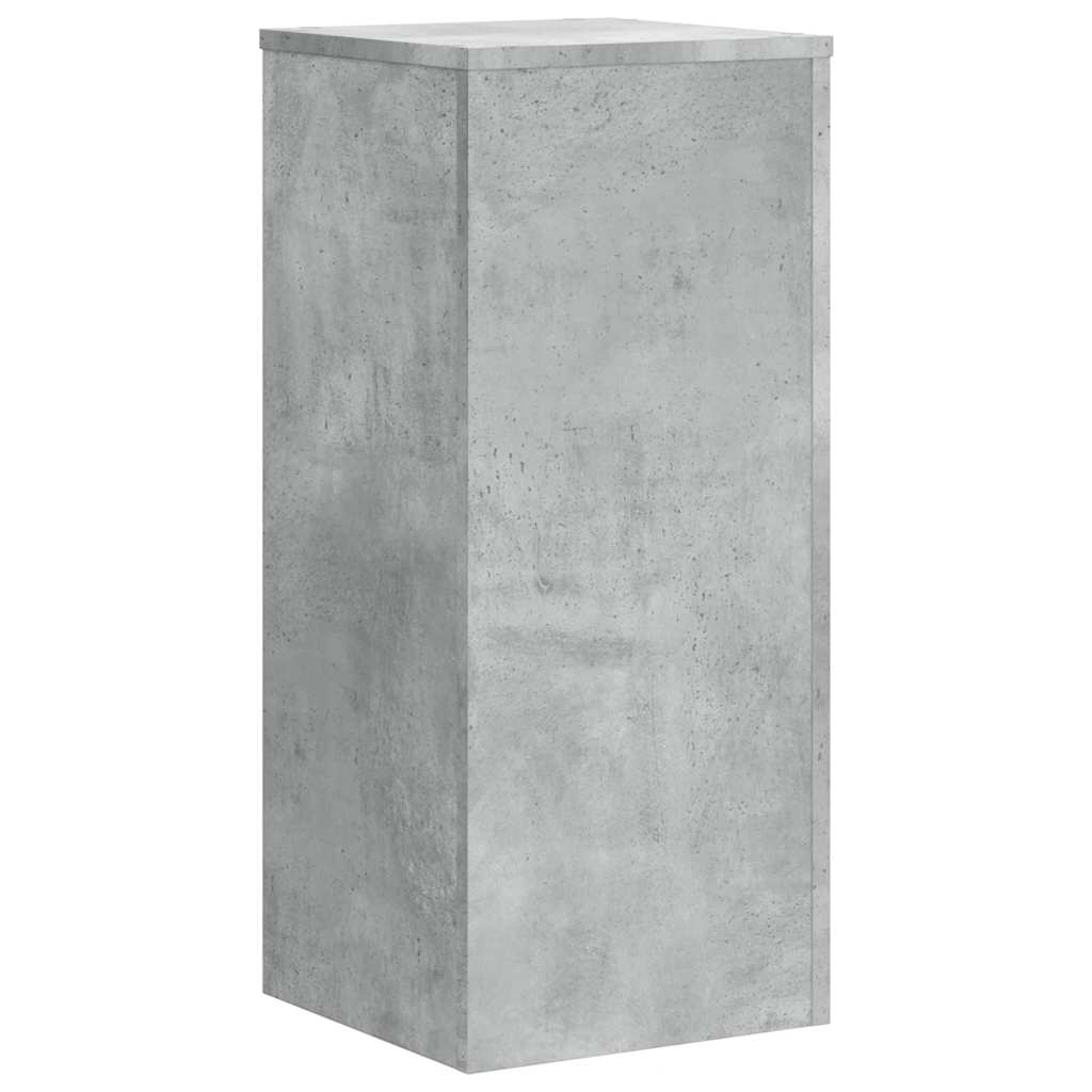 Plant Stand 2 pcs Concrete Grey 30 x 30 x 70 cm Engineered Wood