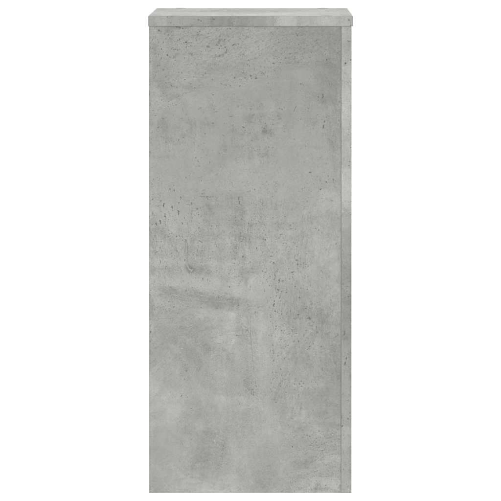 Plant Stand 2 pcs Concrete Grey 30 x 30 x 70 cm Engineered Wood