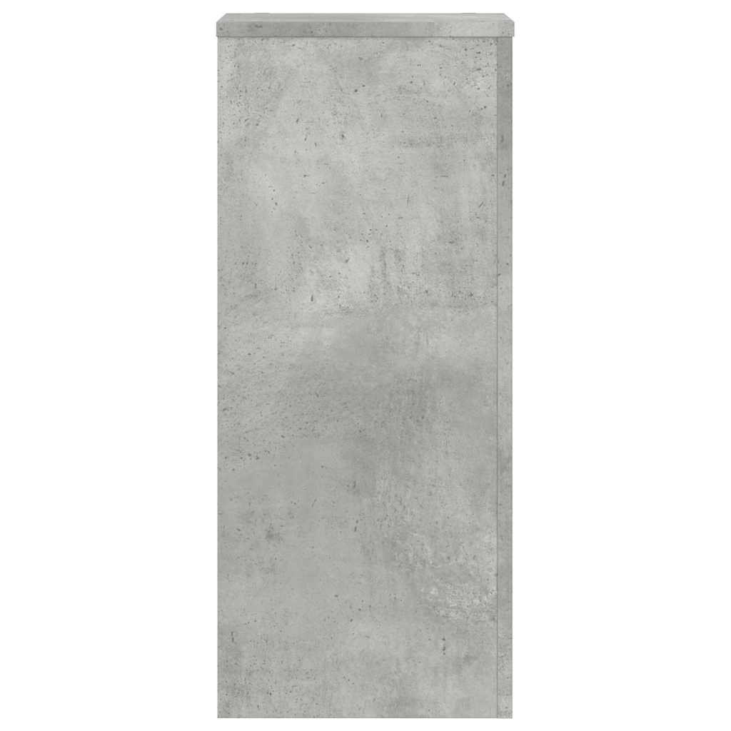 Plant Stand 2 pcs Concrete Grey 30 x 30 x 70 cm Engineered Wood
