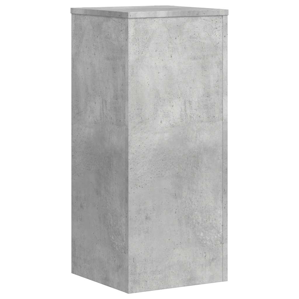 Plant Stand 2 pcs Concrete Grey 30 x 30 x 70 cm Engineered Wood