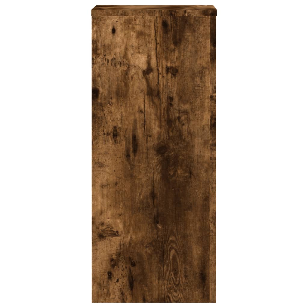 Plant Stand 2 pcs Smoked Oak 30 x 30 x 70 cm Engineered Wood