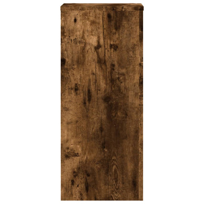 Plant Stand 2 pcs Smoked Oak 30 x 30 x 70 cm Engineered Wood