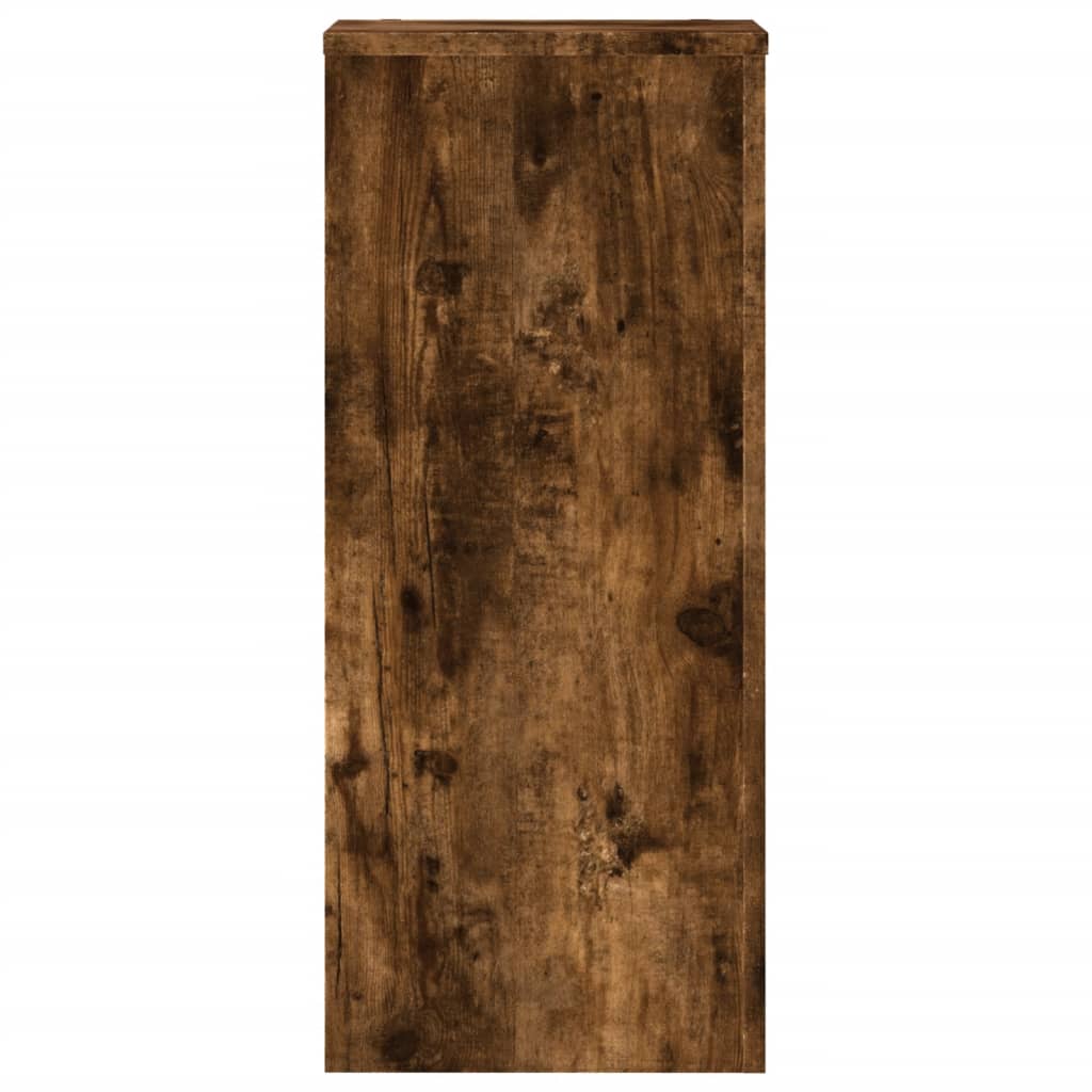 Plant Stand 2 pcs Smoked Oak 30 x 30 x 70 cm Engineered Wood