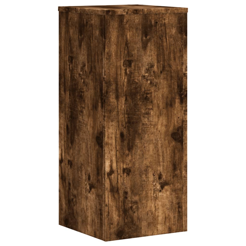 Plant Stand 2 pcs Smoked Oak 30 x 30 x 70 cm Engineered Wood