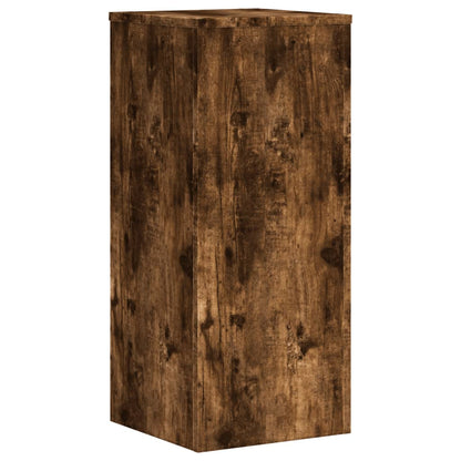 Plant Stand 2 pcs Smoked Oak 30 x 30 x 70 cm Engineered Wood