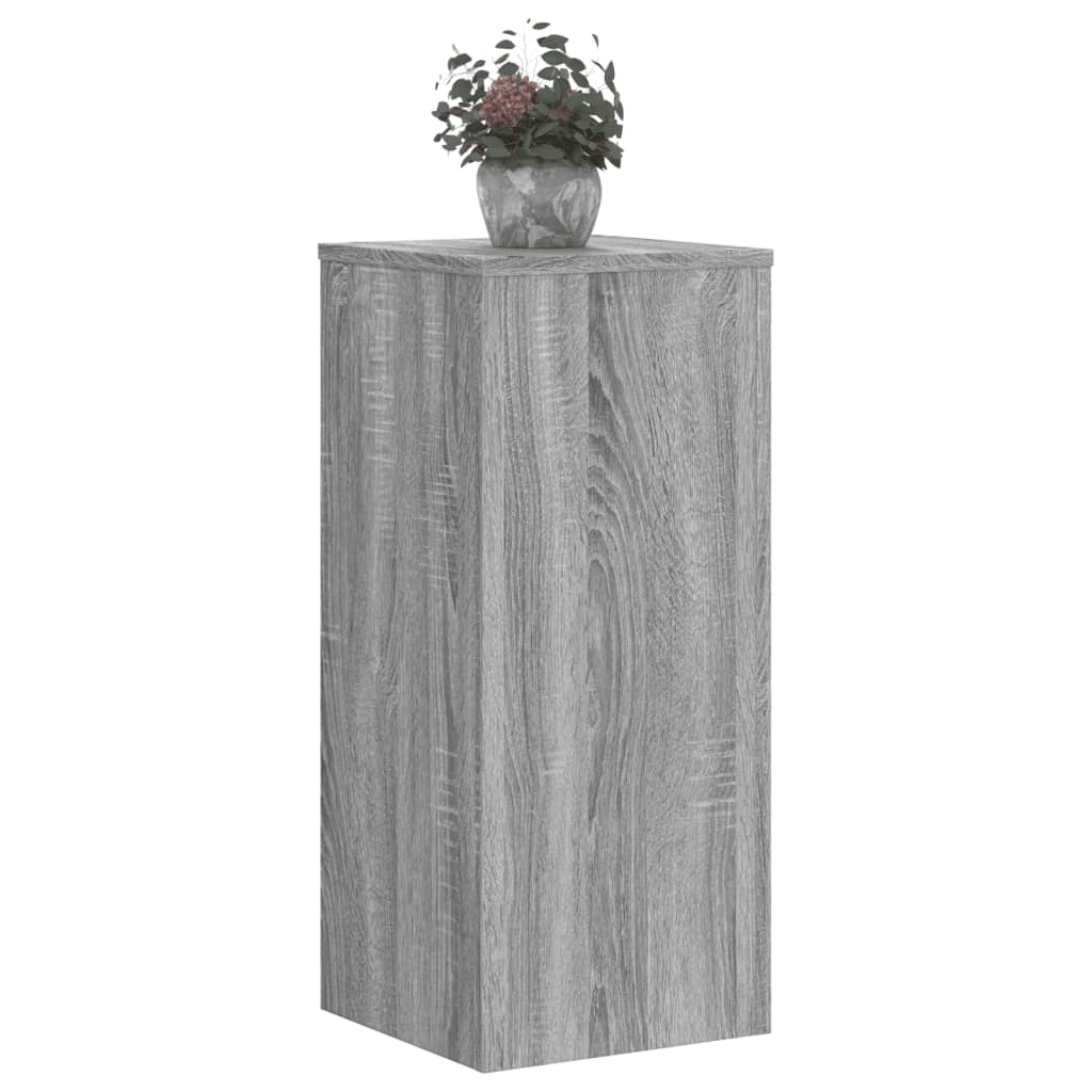 Plant Stand 2 pcs Grey Sonoma 30 x 30 x 70 cm Engineered Wood