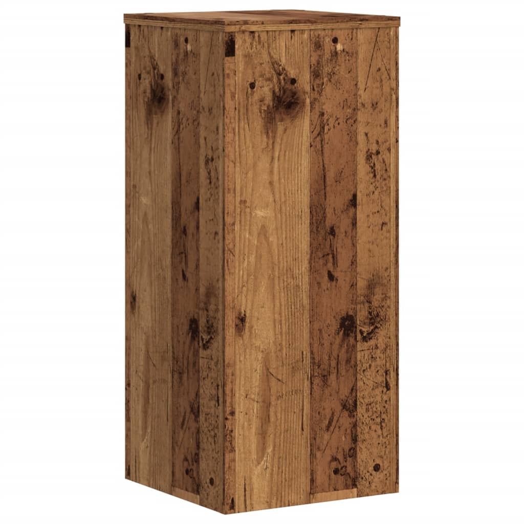Plant Stands 2 pcs Old Wood 30x30x70 cm Engineered wood
