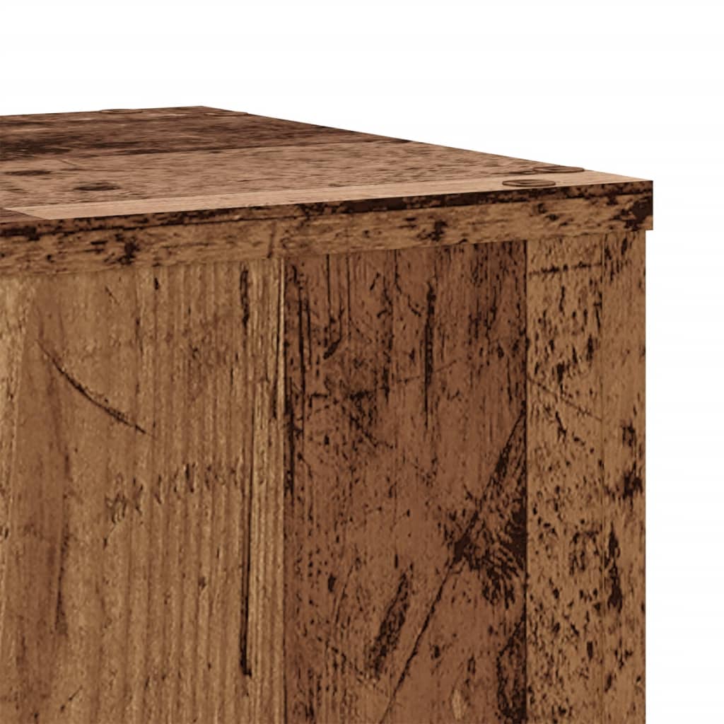 Plant Stands 2 pcs Old Wood 30x30x70 cm Engineered wood