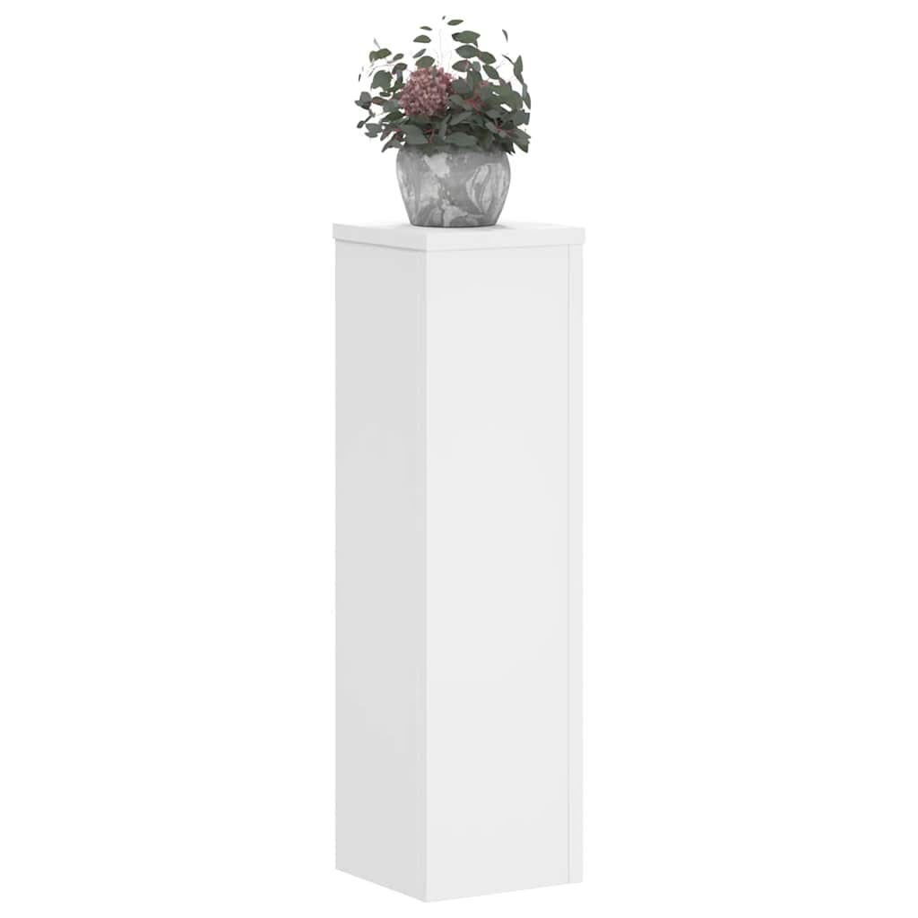 Plant Stand 2 pcs White 17 x 17 x 60 cm Engineered Wood