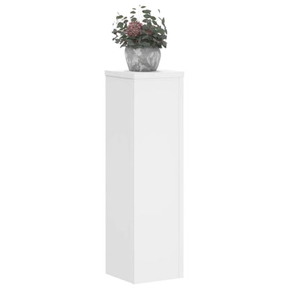 Plant Stand 2 pcs White 17 x 17 x 60 cm Engineered Wood