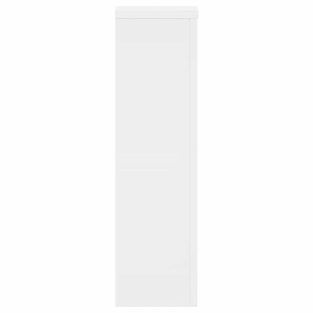 Plant Stand 2 pcs White 17 x 17 x 60 cm Engineered Wood