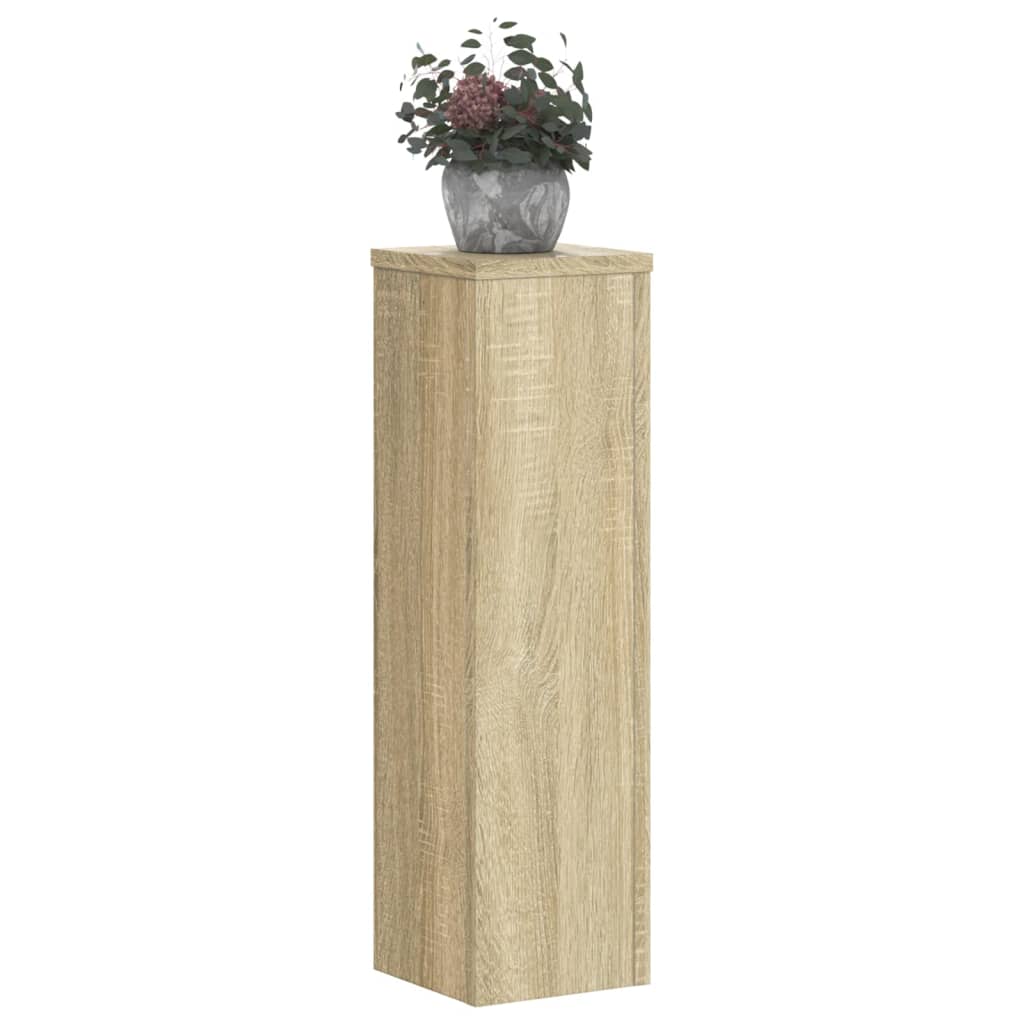 Plant Stand 2 pcs Sonoma Oak 17 x 17 x 60 cm Engineered Wood