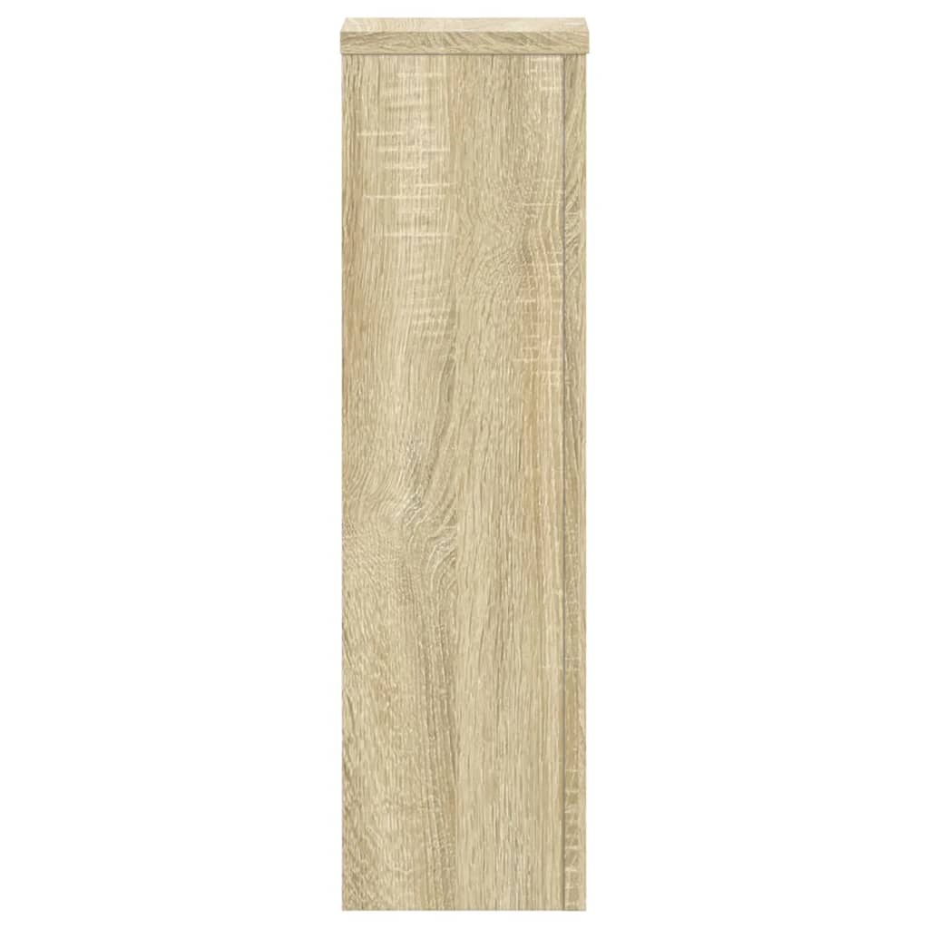 Plant Stand 2 pcs Sonoma Oak 17 x 17 x 60 cm Engineered Wood