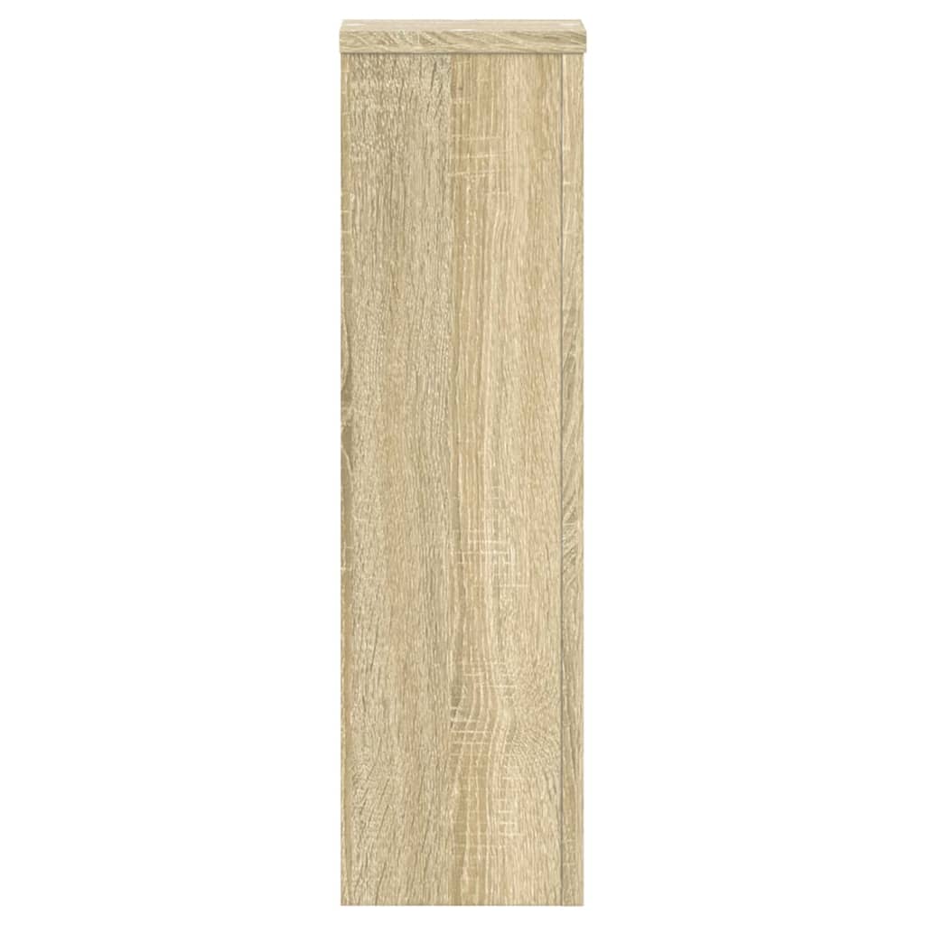 Plant Stand 2pcs Sonoma Oak 17x17x60 cm Engineered Wood