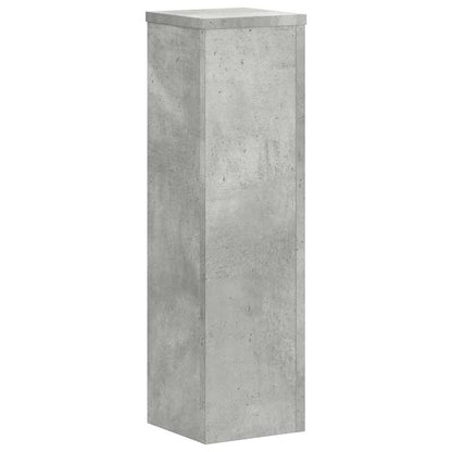 Plant Stand 2 pcs Concrete Grey 17 x 17 x 60 cm Engineered Wood