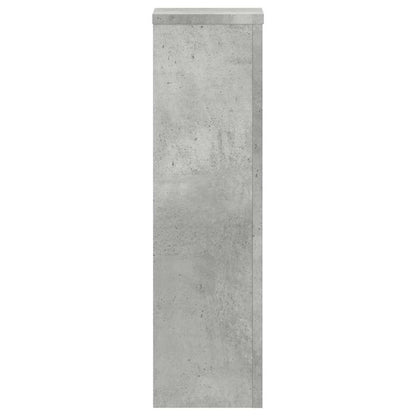 Plant Stand 2 pcs Concrete Grey 17 x 17 x 60 cm Engineered Wood
