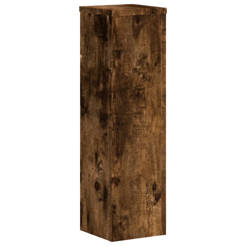 Plant Stand 2 pcs Smoked Oak 17 x 17 x 60 cm Engineered Wood