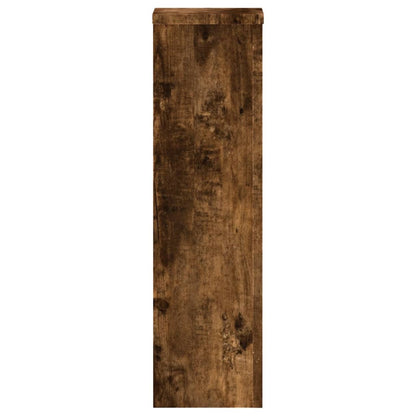 Plant Stand 2 pcs Smoked Oak 17 x 17 x 60 cm Engineered Wood