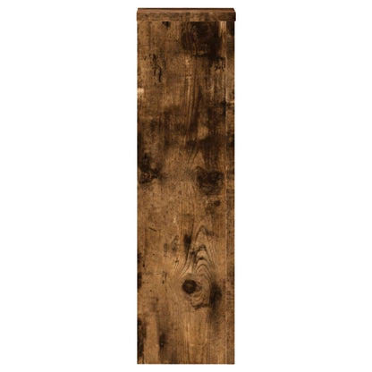 Plant Stand 2 pcs Smoked Oak 17 x 17 x 60 cm Engineered Wood
