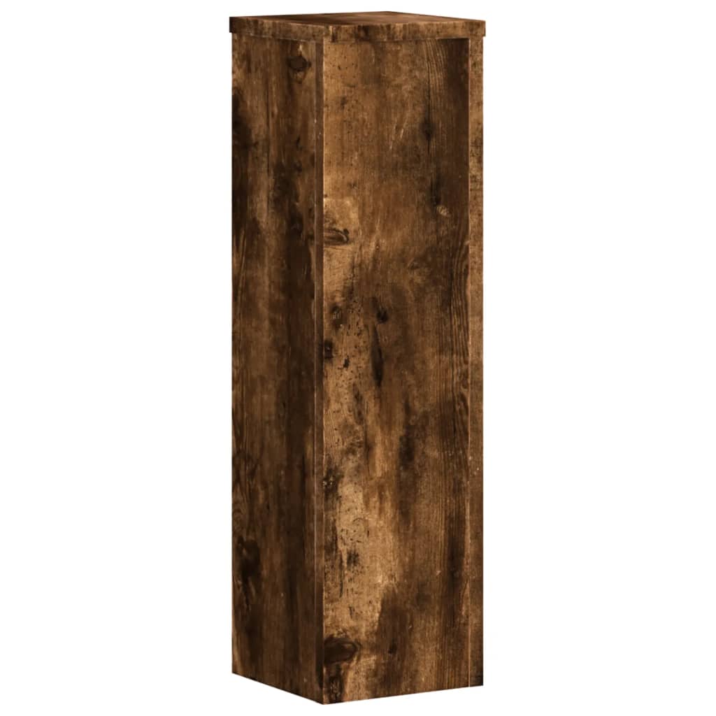 Plant Stand 2 pcs Smoked Oak 17 x 17 x 60 cm Engineered Wood