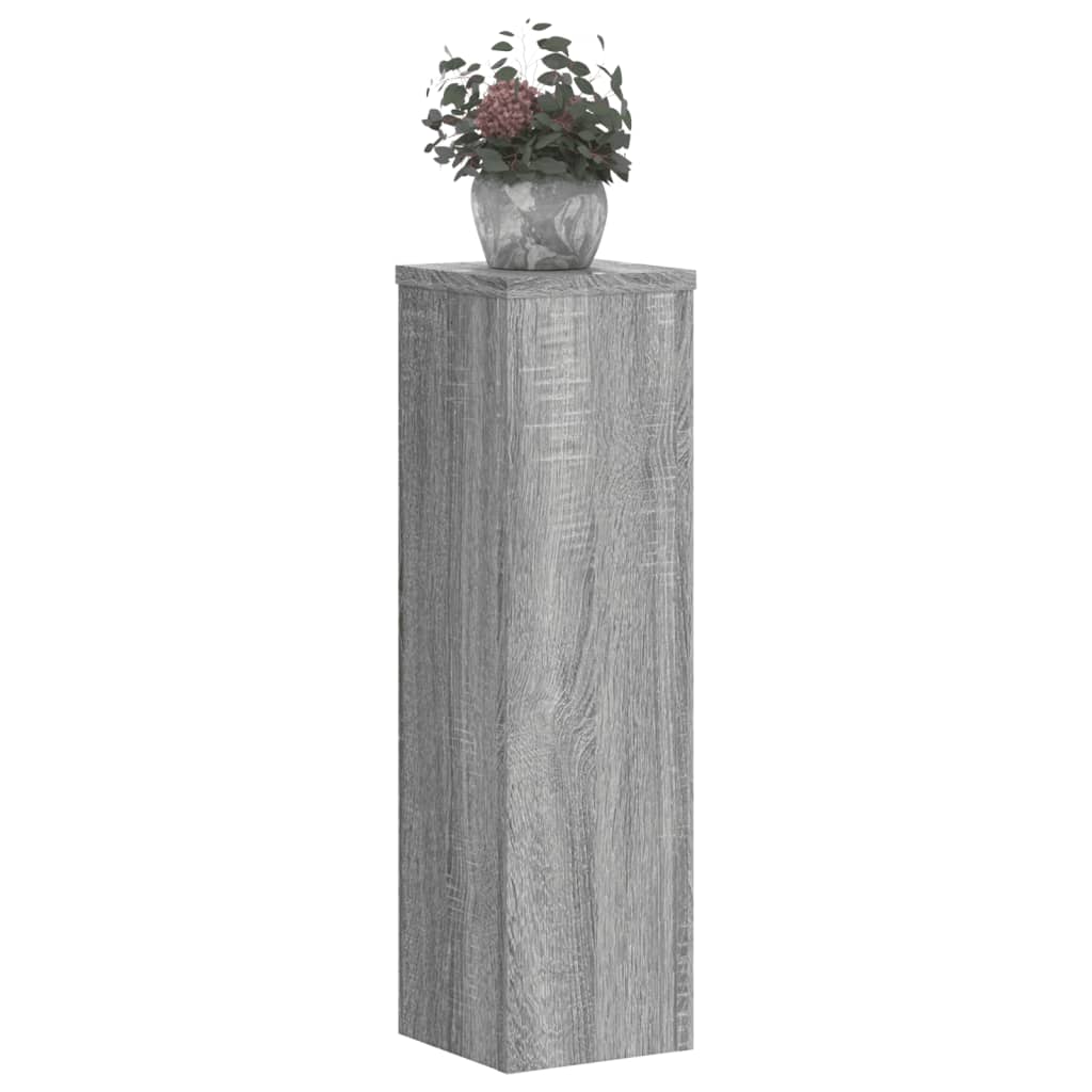 Plant Stand 2 pcs Grey Sonoma 17 x 17 x 60 cm Engineered Wood