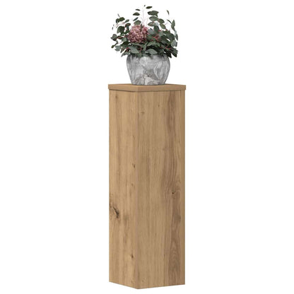 Plant Stand 2pcs Artisan Oak 17x17x60 cm Engineered Wood