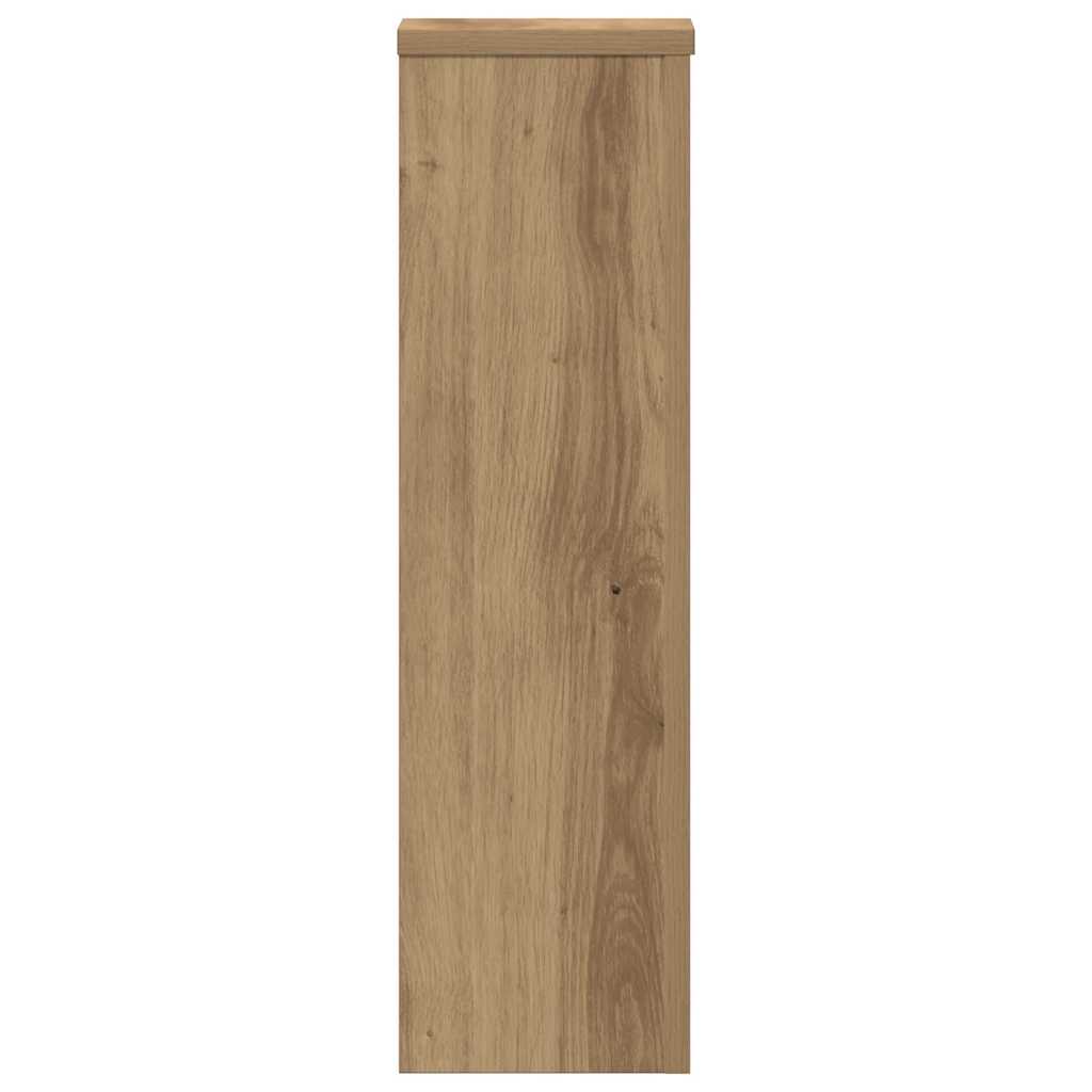 Plant Stand 2pcs Artisan Oak 17x17x60 cm Engineered Wood