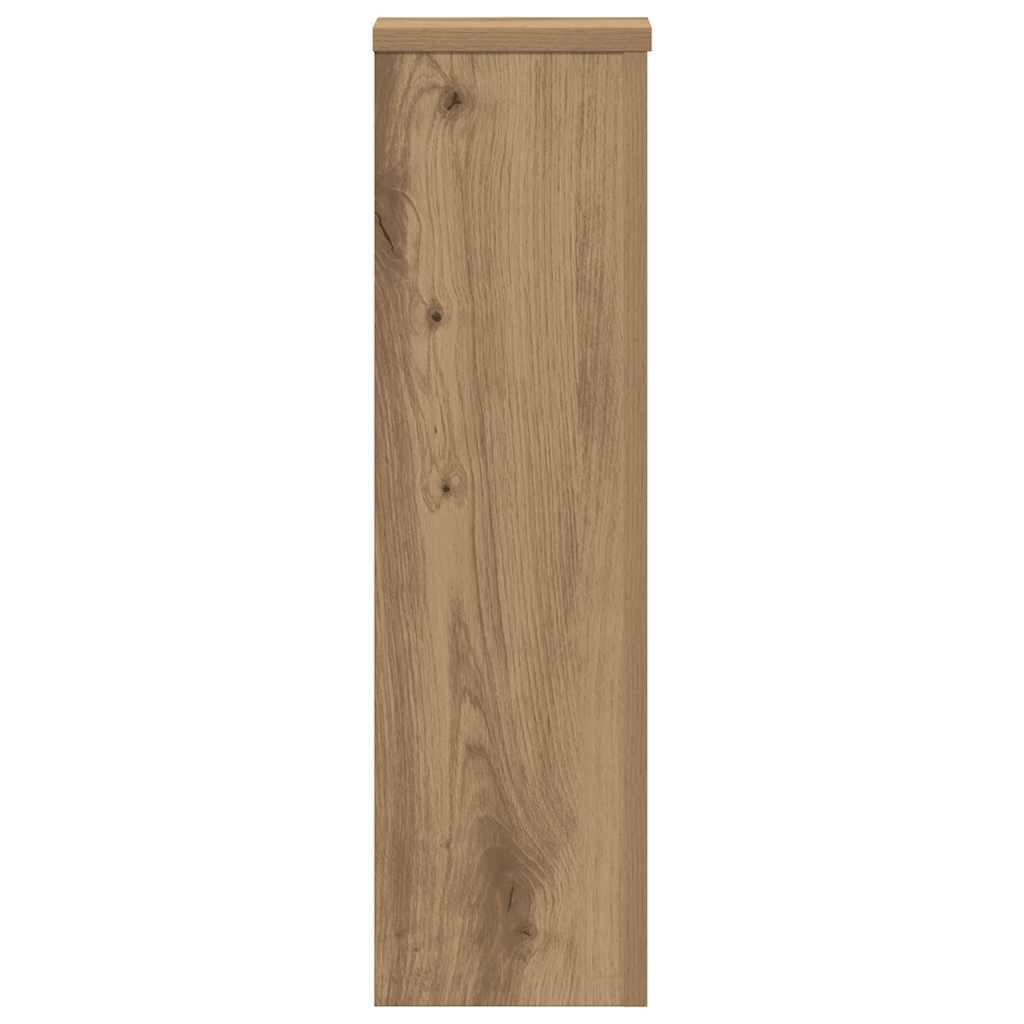Plant Stand 2pcs Artisan Oak 17x17x60 cm Engineered Wood