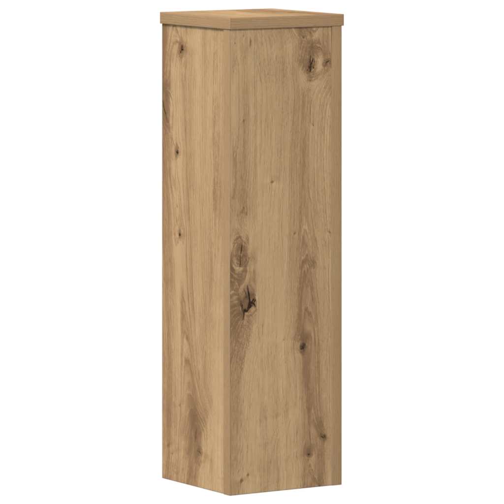 Plant Stand 2pcs Artisan Oak 17x17x60 cm Engineered Wood