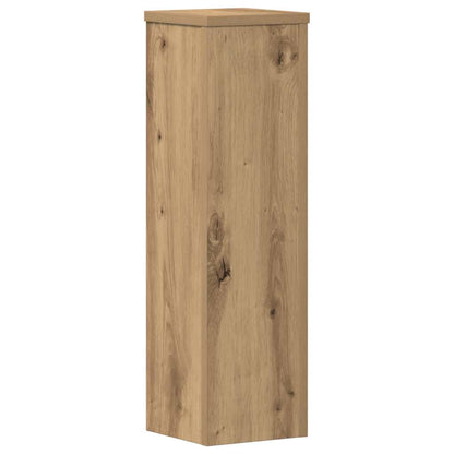 Plant Stand 2pcs Artisan Oak 17x17x60 cm Engineered Wood