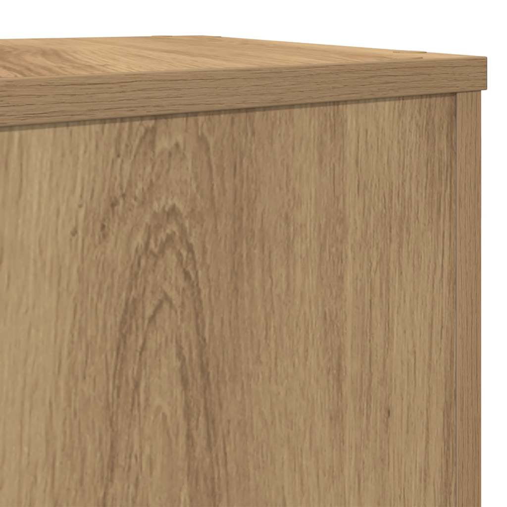 Plant Stand 2pcs Artisan Oak 17x17x60 cm Engineered Wood