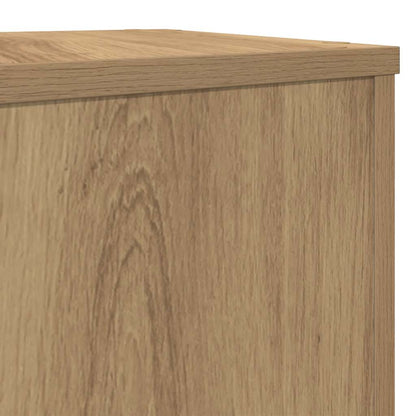 Plant Stand 2pcs Artisan Oak 17x17x60 cm Engineered Wood