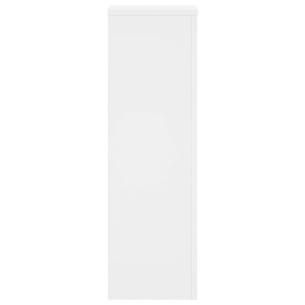 Plant Stand 2 pcs White 25 x 25 x 80 cm Engineered Wood