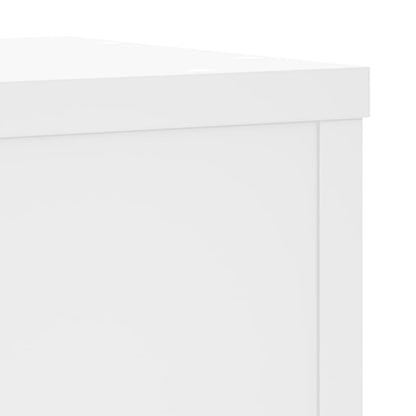 Plant Stand 2 pcs White 25 x 25 x 80 cm Engineered Wood