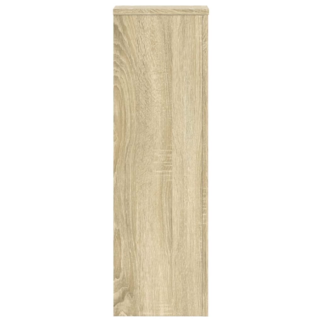 Plant Stand 2 pcs Sonoma Oak 25 x 25 x 80 cm Engineered Wood