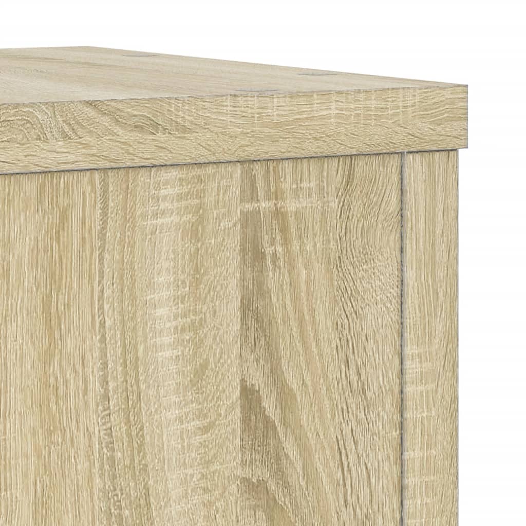 Plant Stand 2 pcs Sonoma Oak 25 x 25 x 80 cm Engineered Wood