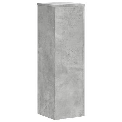 Plant Stand 2 pcs Concrete Grey 25 x 25 x 80 cm Engineered Wood
