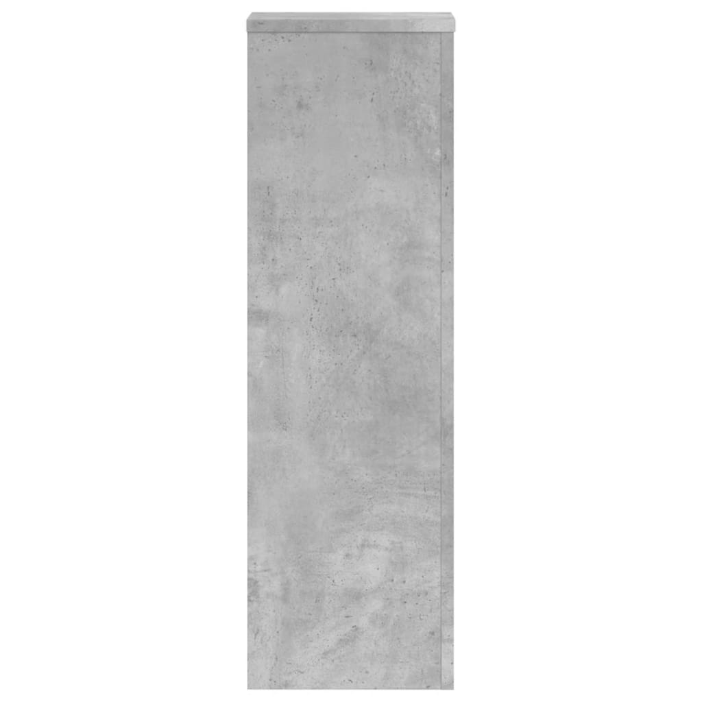 Plant Stand 2 pcs Concrete Grey 25 x 25 x 80 cm Engineered Wood