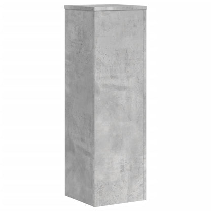 Plant Stand 2 pcs Concrete Grey 25 x 25 x 80 cm Engineered Wood