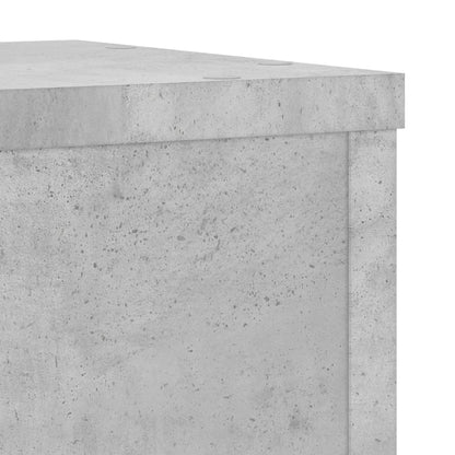 Plant Stand 2 pcs Concrete Grey 25 x 25 x 80 cm Engineered Wood