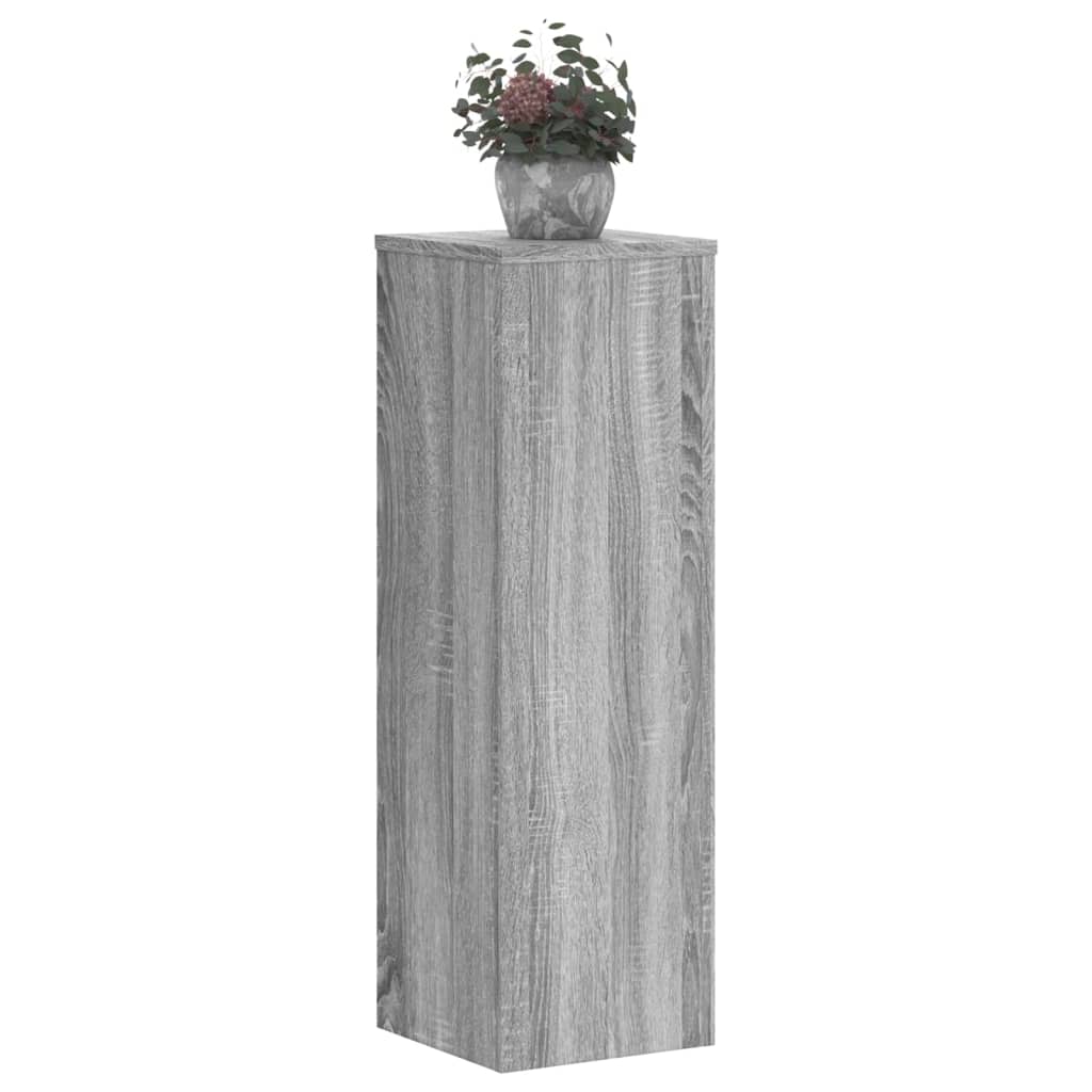 Plant Stand 2 pcs Grey Sonoma 25 x 25 x 80 cm Engineered Wood