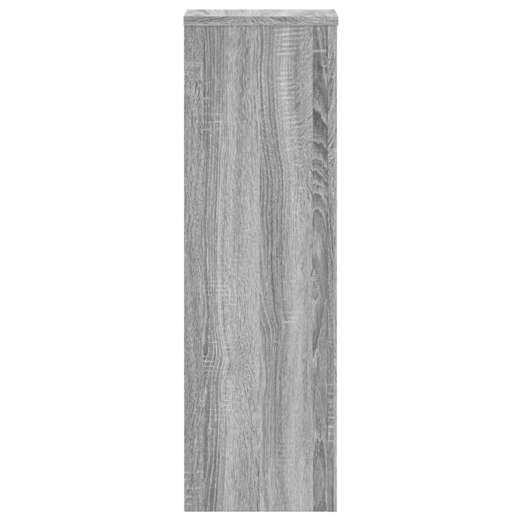 Plant Stand 2 pcs Grey Sonoma 25 x 25 x 80 cm Engineered Wood