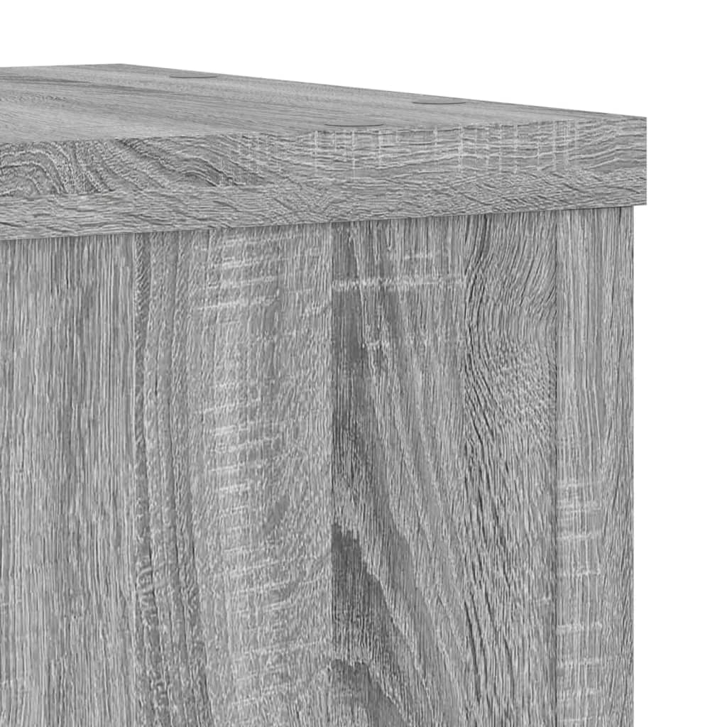 Plant Stand 2 pcs Grey Sonoma 25 x 25 x 80 cm Engineered Wood