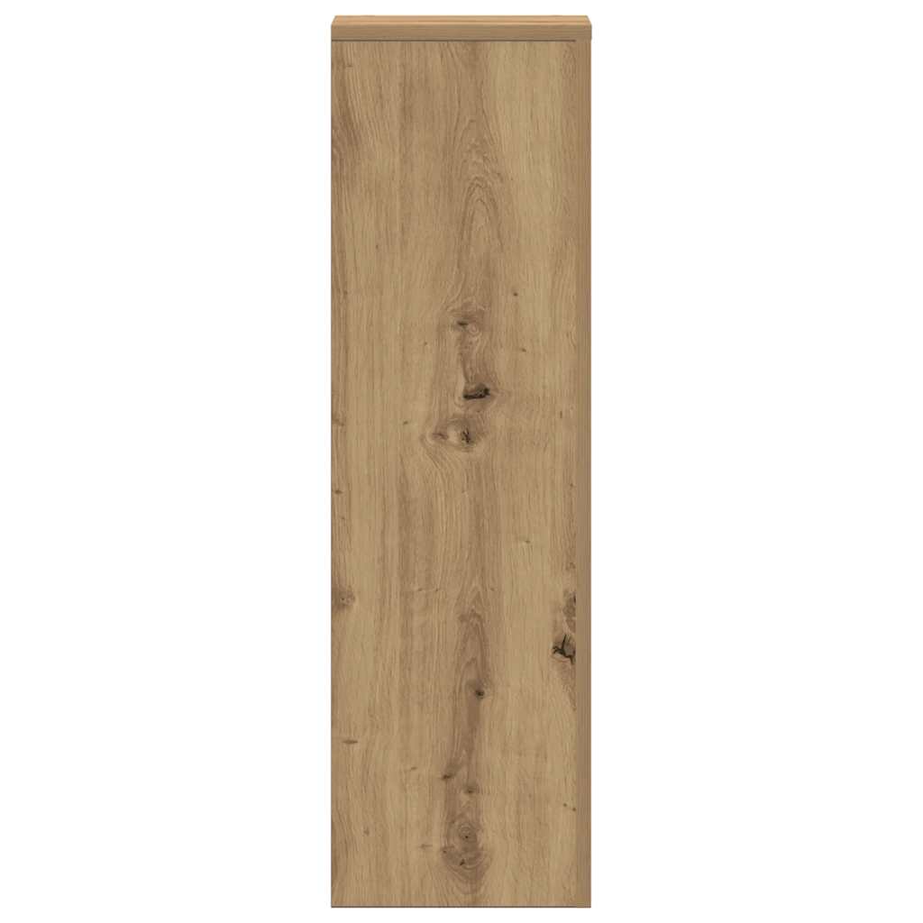 Plant Stand 2pcs Artisan Oak 25x25x80 cm Engineered Wood