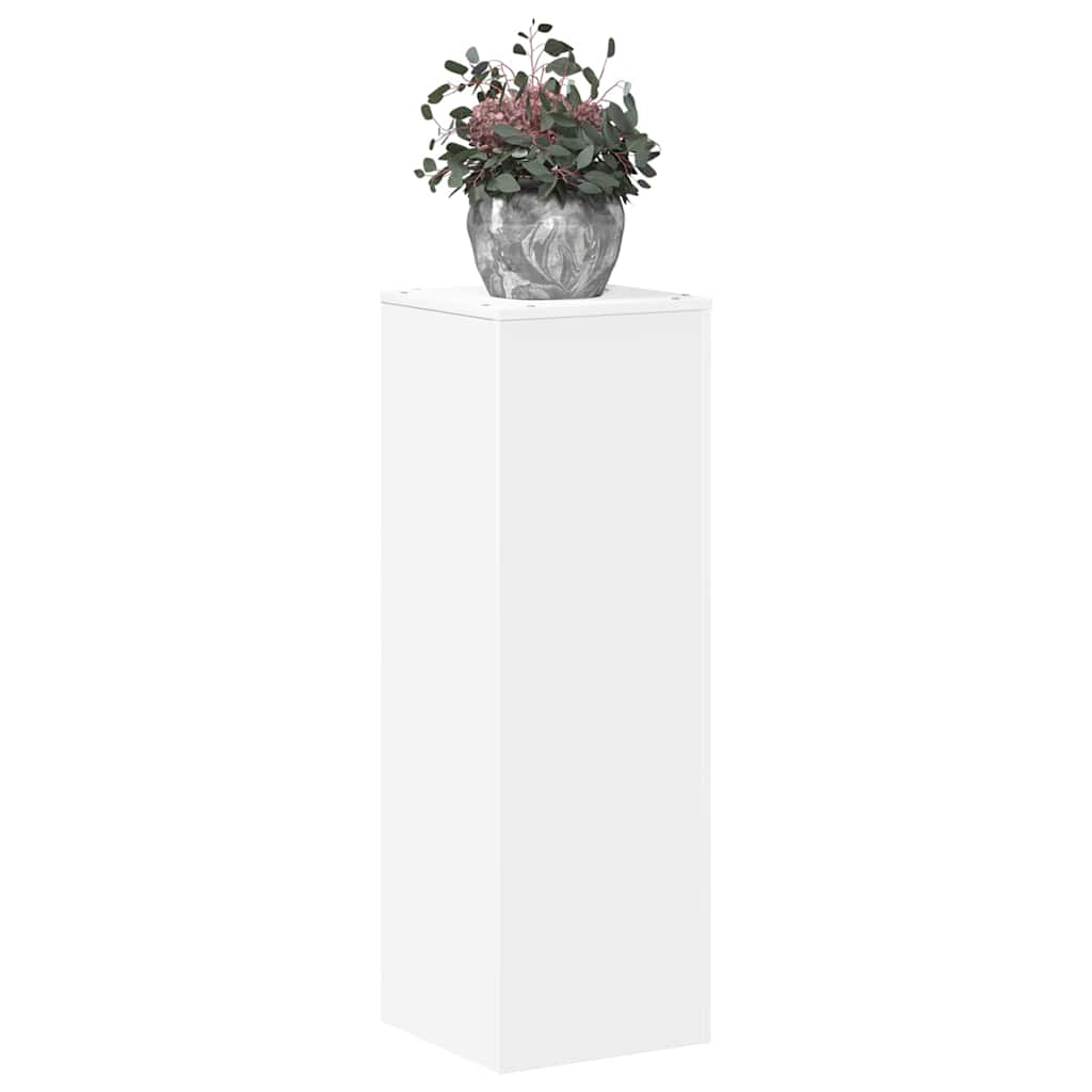 Plant Stand White 33x33x100 cm Engineered Wood