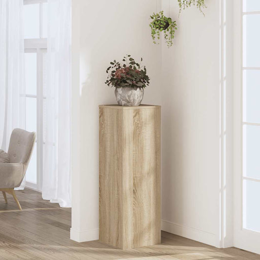 Plant Stand Sonoma Oak 33x33x100 cm Engineered Wood