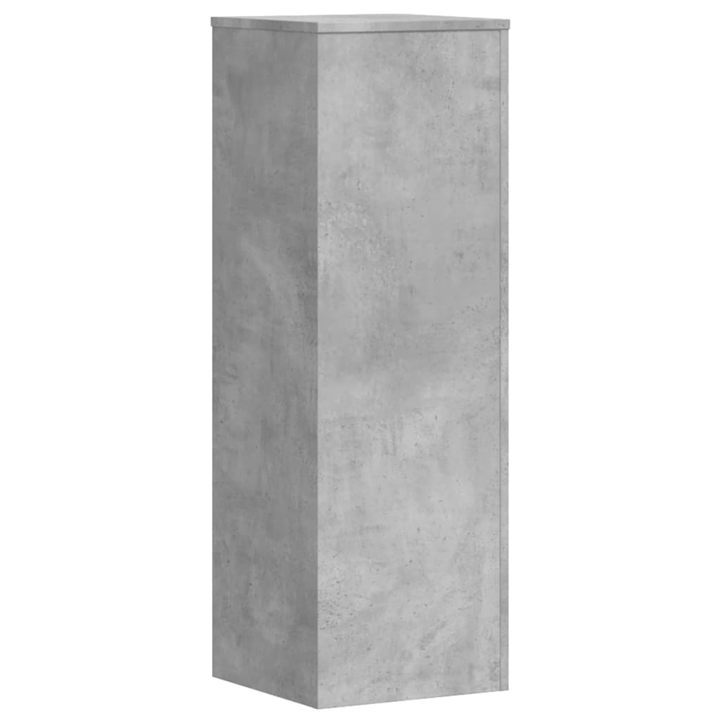 Plant Stand Concrete Grey 33x33x100 cm Engineered Wood