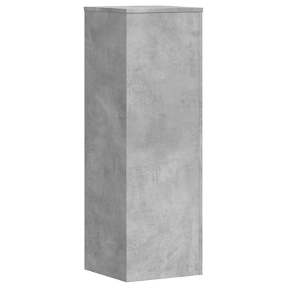 Plant Stand Concrete Grey 33x33x100 cm Engineered Wood