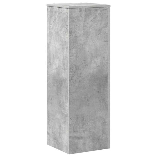 Plant Stand Concrete Grey 33x33x100 cm Engineered Wood