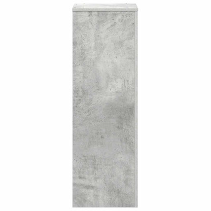Plant Stand Concrete Grey 33x33x100 cm Engineered Wood